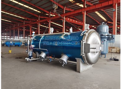 湖北客戶定制的八寶粥旋轉殺菌鍋準備發貨